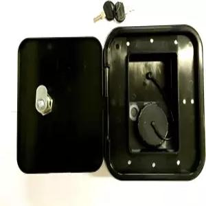 발테라 블랙 그래비티 워터 해치 채우기 접시 잠금 키 RV 트레일러