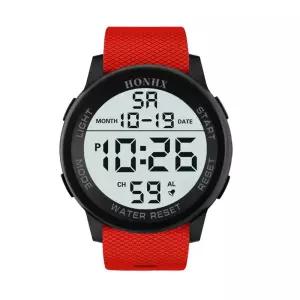 (튼튼)스포츠 패션 남성 LED 남자 군인 학생 전자 손목시계 방수 디지탈 등산용 알람