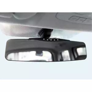 (튼튼)삼진 제노바 후레쉬 룸미러 블랙 넓은시야 와이드평면자동차거울 차량용 인테리어용품 실내 넓은