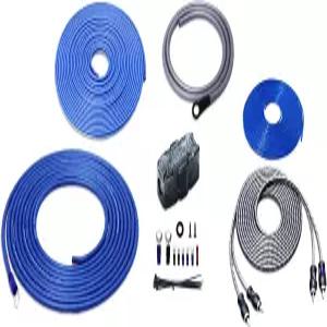 OFC RCA 케이블 전원 접지 켜짐 와이어 스피커 와이어가 포함된 Recoil True 8 게이지 완전 CCA 증폭기