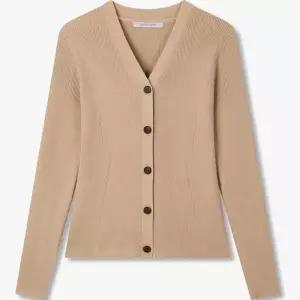 [백화점 홈쇼핑 정품] 보브 브이넥 슬림 골지 가디건7155450012