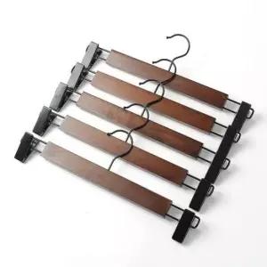 [생활] 33cm 집게바지걸이 원목 바지걸이 5p세트 우디나인