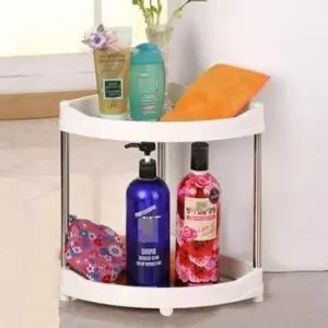 [생활] 세탁실정리 다용도선반 욕실정리대 화이트 2단