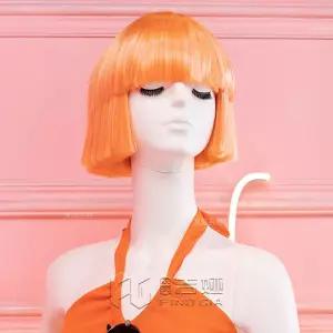 가발 코스튬 피스 미용 은발 단발 직모 헤어 통가발 백발