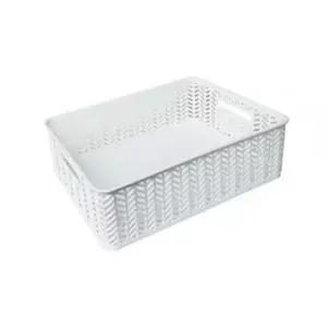 [생활] 다용도 수납 바스켓 오픈형 41x33x13cm 정리바스켓