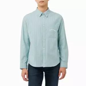 백화점 캘빈클라인 진 남성 스트라이프 워시드 옥스포드 이지셔츠4RF104G