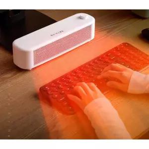 키보드 화이트 온풍기 손시림 히터 소형 책상 사무실