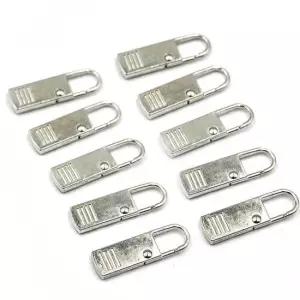 지퍼고리 원형 실버 10개입 수예용품 셀프 수선 수예용품