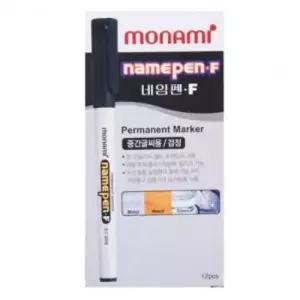 [문구] 네임펜 유성 매직 필기 도구 학용품 문구 3색 12p