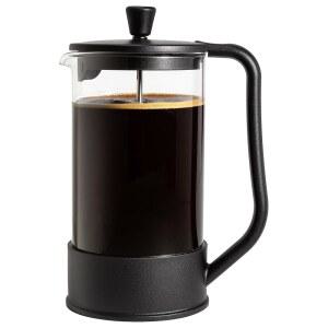 프리뮬라 프렌치 프레스 커피 메이커, 스테인리스 필터가 장착된 내열 보로실리케이트 유리, 8컵, 34온스, 블랙