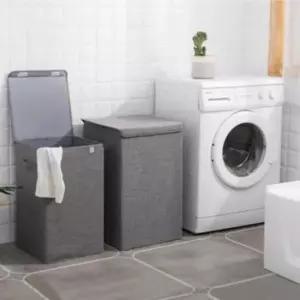 [생활] 대용량 손잡이 접이식 패브릭 뚜껑 수납정리함 기저귀보관함