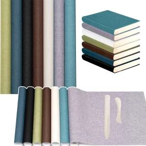 책 제본용 천 7가지 색상 DIY 앨범 커버 스크랩북 공예 용품용 17x40인치 뒷면 재료 표면 종이