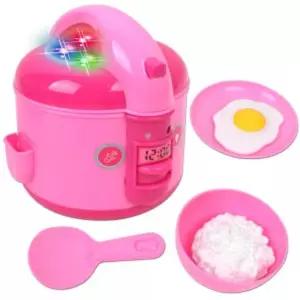 (튼튼)에그앤쿡 멜로디 밥통 소꿉놀이 분홍 5541-1 계란후라이 모형 주방 음식 소품솥완구 솥모형 모형솥
