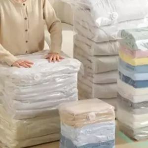 [생활] 바닥사각 압축팩 옷정리 이불수납 2p세트 DP75917