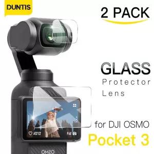 DJI OSMO Pocket 3 액세서리용 강화 유리 렌즈 보호대 + 화면 보호기 Pocket3용 긁힘 방지 필름