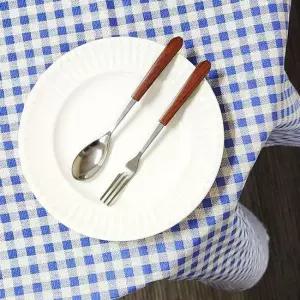 블루체크 식탁커버 행사 100x150 식탁보 테이블보 테이블보