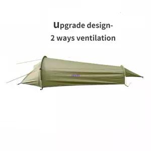 야외 1 인용 초경량 텐트 배낭 휴대용 방수 침낭 여행 사이클링 캠핑 자동차 장비