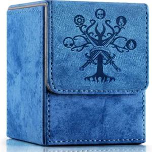 2개의 칸막이가 있는 PROMAXIBINDER MTG 커맨더 덱 박스 100개 이상의 싱글 슬리브 카드 강력 자석 매직