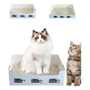 [반려] 일회용 고양이 화장실 세트 접이식 외출 배변판 냥냥이 애견 용품 휴대용 외출용 박스