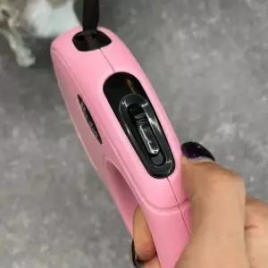 [반려] 강아지 산책 자동 리드줄 핑크 5m 가벼운 산책줄 개줄 강아지줄