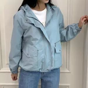 [신상오픈런]소라색점퍼 후드집업 봄바람막이 아노락 여성자켓 (31606648)