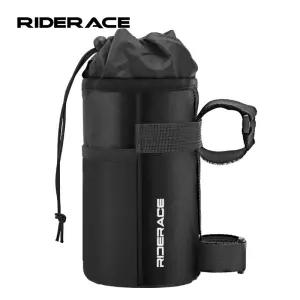 RIDERACE 자전거 물병 캐리어 파우치 휴대용 MTB 도로 사이클링 절연 주전자 가방 승마 장비 핸들 바