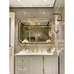 골드 미용실 프레임 욕실 고급 현관 엔틱 벽거울