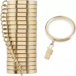 모드 캄브리아 디자이너 시리즈 - 프리미엄 이지 글라이드 18 카운트 커튼 링 부드럽고 조용한 나일론