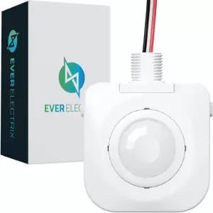 에버렉트릭스 단일 팩 천장 점유 모션 센서 패시브 적외선 기술 하이 베이 픽스처 마운트 360도 유선