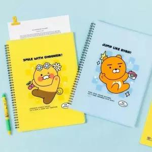 [문구] 카카오프렌즈 스프링 클리어 파일 3P 화일 바인더