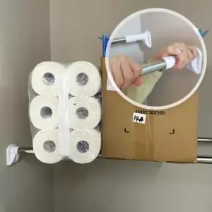 못없이 압축 행거 커튼봉 80-140cm