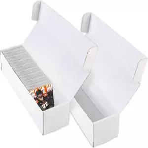 한랩스 카드 보관함 2팩 - 1000 카운트 상자 TCG/Mtg/스포츠 보관 및 수거용 트레이딩 14.4인치 수평