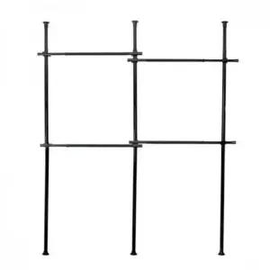 [생활] 다올 기둥식 행거 4단 블랙 천장 기둥행거 트니행거