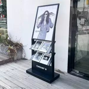 매거진랙 진열대 홍보물 카다로그 매거진 잡지 포스터 거치대