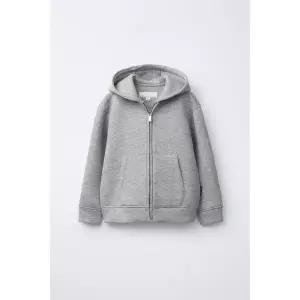 국내배송 ZARA 자라 주니어 키즈 베이식 페이크 프렌 스웨트셔츠 그레이 8054672803 1851996