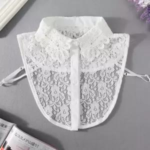 펀칭 레이스 페이크카라넥 여자 레이어드 플라워코디 jrK7+8ZdT