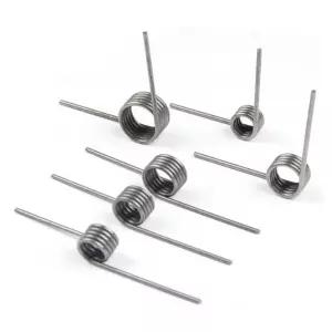 10개 50mm 토션 스프링 스테인리스 스틸 소형 작은 90° 처짐 압축 키트 수리 도구 목공 DIY 기계식