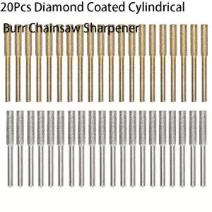 전동드릴사포 20개 다이아몬드 코팅 버 전기 톱 숫돌 조각 그라인딩 헤드 회전 파일 404855mm 연마 세트