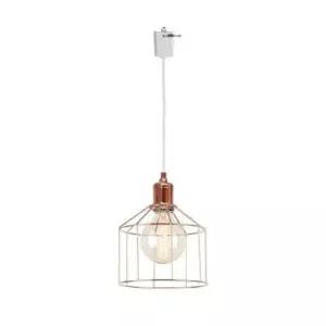 [데코] 레일등기구 허니 1등 펜던트 핑크골드 레일형 조명