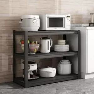 [생활] 조립이 쉬운 스틸 3단 앵글 선반 120cm 블랙