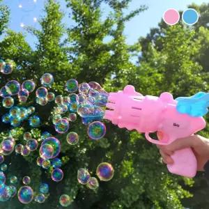 엔젤 자동 비눗방울 총 게틀링 버블건 장난감 fej4+6zYU