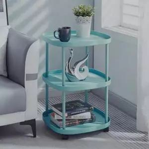 [생활] 홈앤리빙 사각 3단 이동식 선반 거실 바퀴달린선반