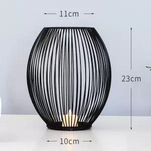 블랙 철제 캔들 티라이트 홀더 대(L)