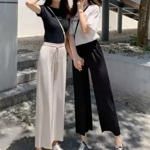 밴딩팬츠 바캉스룩 봄 시원한 나들이룩 패션 캐주얼바 Fct8+1qBG