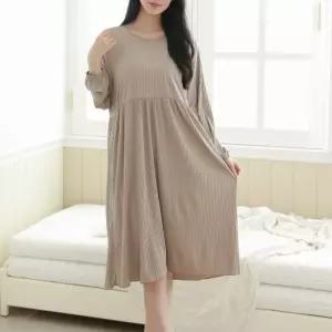 무지주름 루즈핏 홈웨어 원피스 se24323