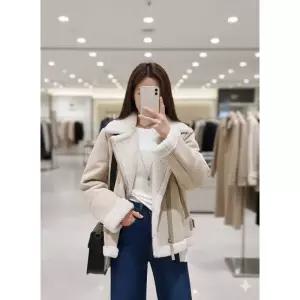 [백화점 홈쇼핑 정품] 숲 인조스웨이드여성 무스탕 SSBMU90