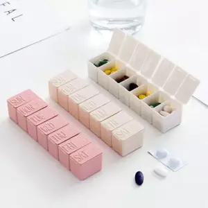 싱크대 심플 요일별 미니 알약통 2P 일주일 약케이스 xet7+8cHH