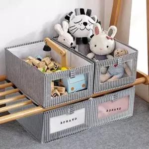 [생활] 오픈형 패브릭 정리함 수납 리빙박스 옷정리 언