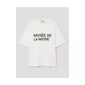 8SECONDS 소프트코튼 모던레터링 그래픽티 화이트