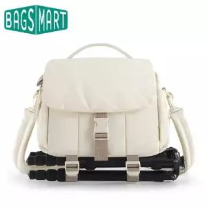 카메라가방 BAGSMART 카메라 가방 사진 작가 캠코더 레인 커버 삼각대 거치대 DSLR 핸드백 토트백 명품 손